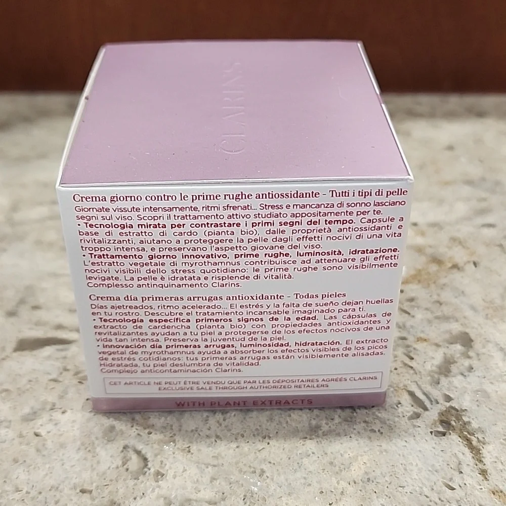Clarins Multi-Active Jour Day Moisturizer Lines Pores Glow Niacinamide 1.6 oz